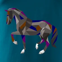 Kůň geometrie barevný