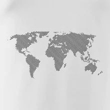 Mapa světa otisk