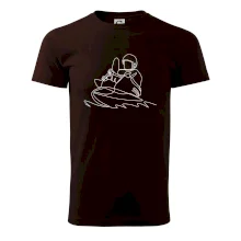 Kajak na vodě jedním tahem