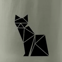 Origami kočka z boku