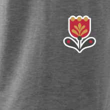Folklor na prsu tulipán