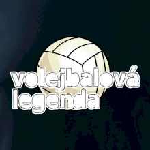 Volejbalová legenda - bílé písmo