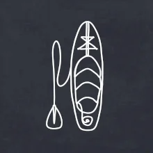 Paddleboard jedním tahem