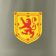 Skotský lev na hrudi