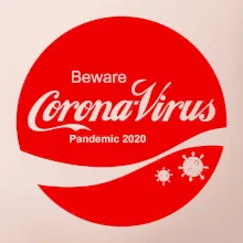 Corona virus pandemic logo
