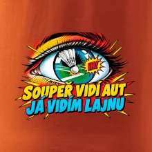Badminton soupeř vidí aut já lajnu