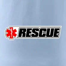 Záchranář rescue kříž červený Záchranář rescue kříž červený