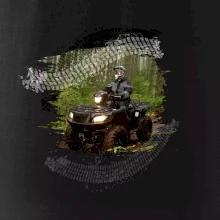 ATV čtyřkolka v lese