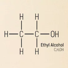 Molekulární struktura Ethanol