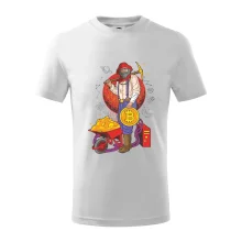 Horník těží bitcoiny