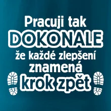 Pracuji dokonale krok zpět