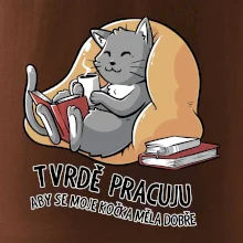 Tvrdě pracuju, aby se kočka měla dobře