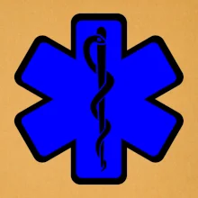 Rescue - Hvězda na prsu +  nápis na zádech