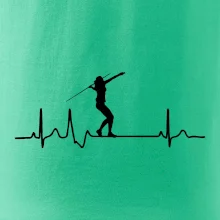 EKG hod oštěpem žena