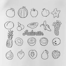 Frutarián ovoce ve čtverci