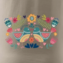 Folklor - dva barevní ptáčci