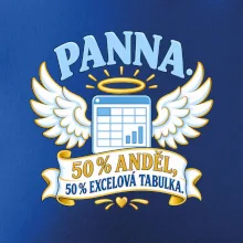 Panna. 50 % anděl, 50 % excelová tabulka