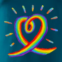 Srdce pride duha kreslená