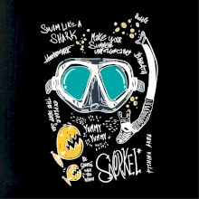 Potapěčské brýle text