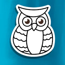 Sova kreslená na prsu