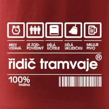 Čárový kód Řidič tramvaje