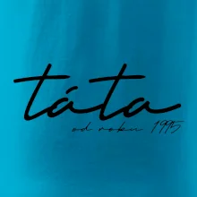 Psací nápis táta s ročníkem