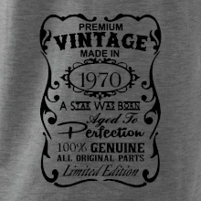 Vintage Etiketa - 1970