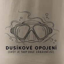 Dusíkové opojení potápěčská maska s vlnícími se linkami