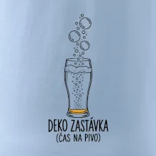 Deko zastávka čas na pivo sklenice s potápěčskými bublinami