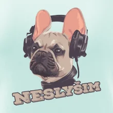 Francouzský buldoček neslyším