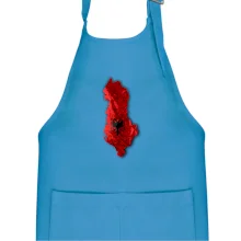 Mapa Albánie reliéf hor