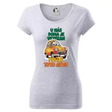 U nás doma je veterán pouze toto auto barevný nápis