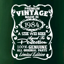 Vintage Etiketa - 1984