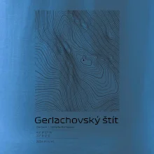 Gerlachovský štít - vrstevnice v obdélníku