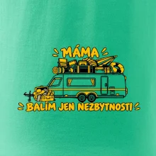 Máma balím jen nezbytnosti rodinný karavan