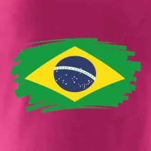 Brazílie vlajka štětkou
