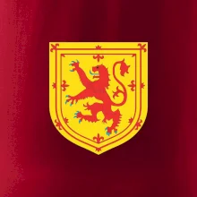 Skotský lev na hrudi