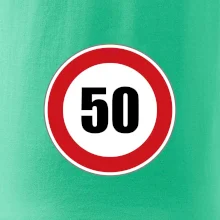 Dopravní značka - omezení rychlosti 50