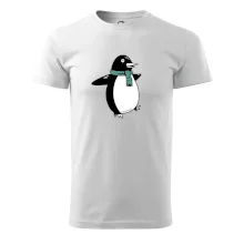 Tučňák se zelenou šálou