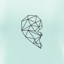 Párovy motiv srdce geometrie - ONA