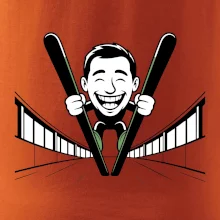 Vysmátý kreslený skokan