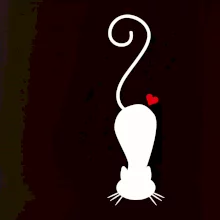 Zamilovaná kočka ležící