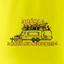 Máma balím jen nezbytnosti rodinný karavan