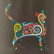 Kočka barevné křivky