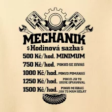 Mechanik - hodinová sazba