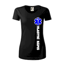 Hvězda života - vlastní nápis vpředu a vzadu