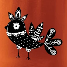 Ptáček černobílý folklór