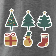 Vánoční sada - stromky a dárky