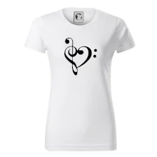 Houslový klíč srdce