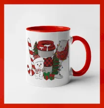 Vánoce, víno a sněhulák